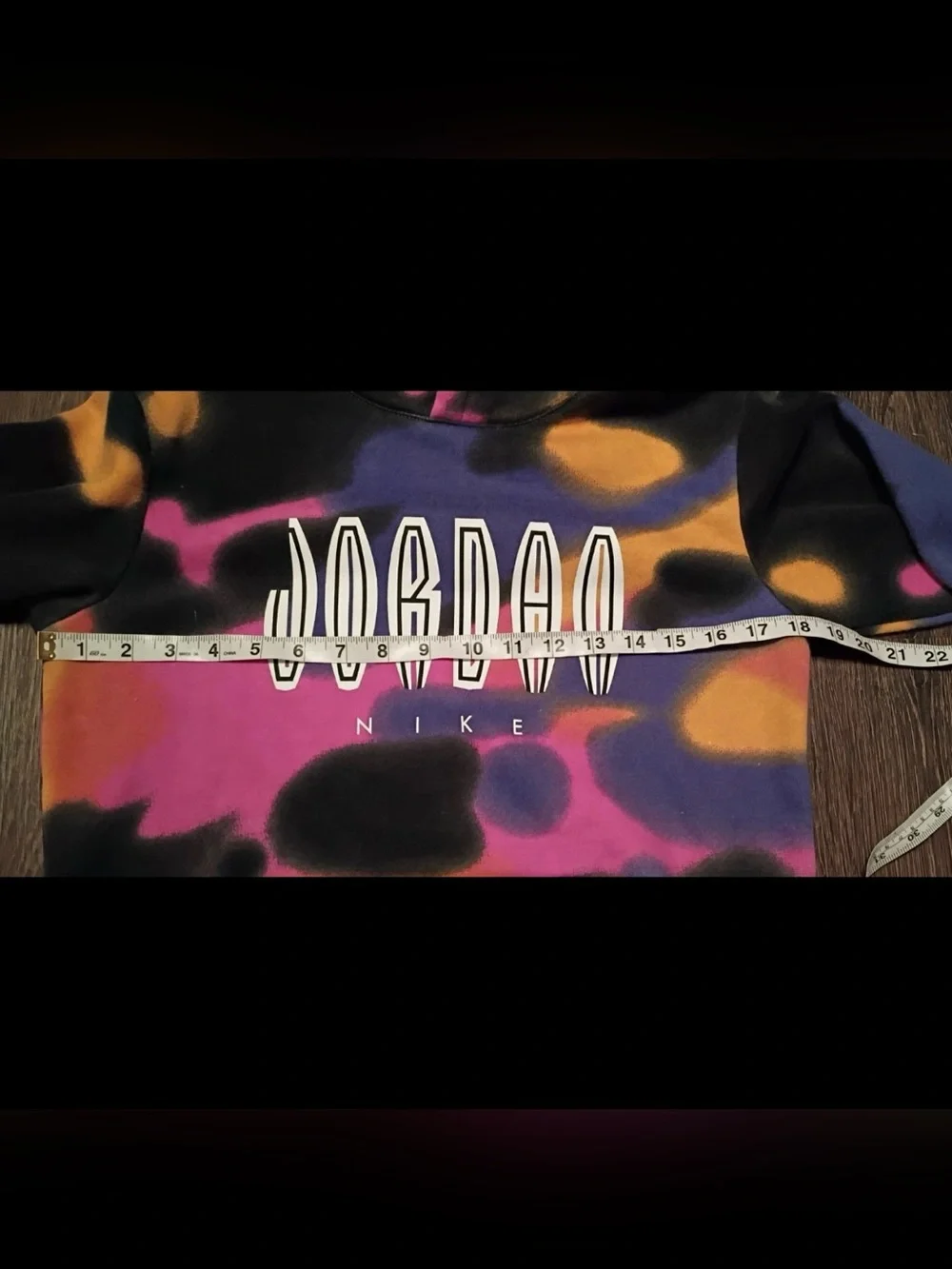 Nike Air Michael Jordan Drippy Multicolor Hoodie Sweatshirt Youth L Jumpman